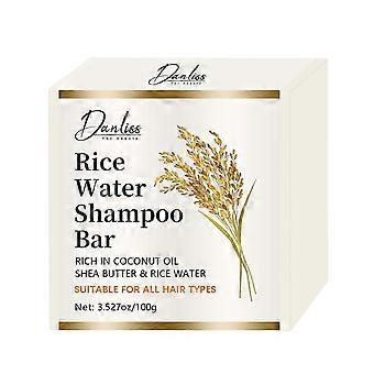 Fermentiertes Reiswasser Shampoo Bar - pH-neutrales, unparfümiertes festes Shampoo für das Haarwachstum, nährende, empfindliche Kopfhautpflege, 100g