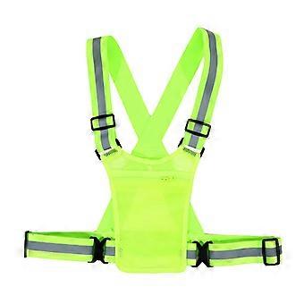 High Visibility Reflective Vest Reflective Straps Night Running Cycling Clothing Vest Adjustable Safety Vest Riding Equipment