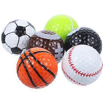 Golfballen, rubberen trainingsballen, 2 sets voor het verbeteren van je vaardigheden.
