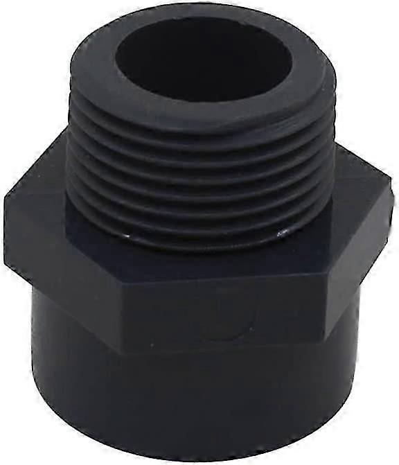 2pcs PVC threaded end male,DN20(Internal diameter 25mm - 3/4" thread)