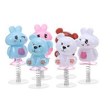 24Pcs Cartoon Rabbit Bear Jumping Toys for Kids Fun Play Set