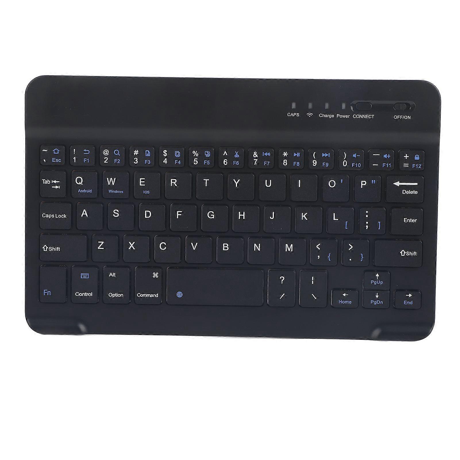 Slim Light Wireless Bluetooth Keyboard for Android IOS WIN Black