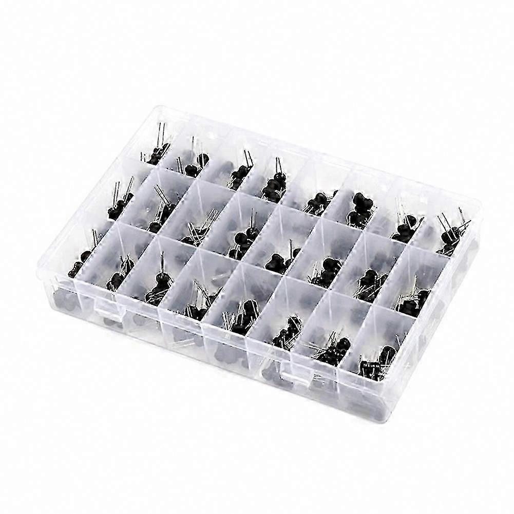 24-Value Electrolytic Capacitors Assortment, 240pcs Mixed Capacitance, Organized Case for Electronics Repair & Prototyping