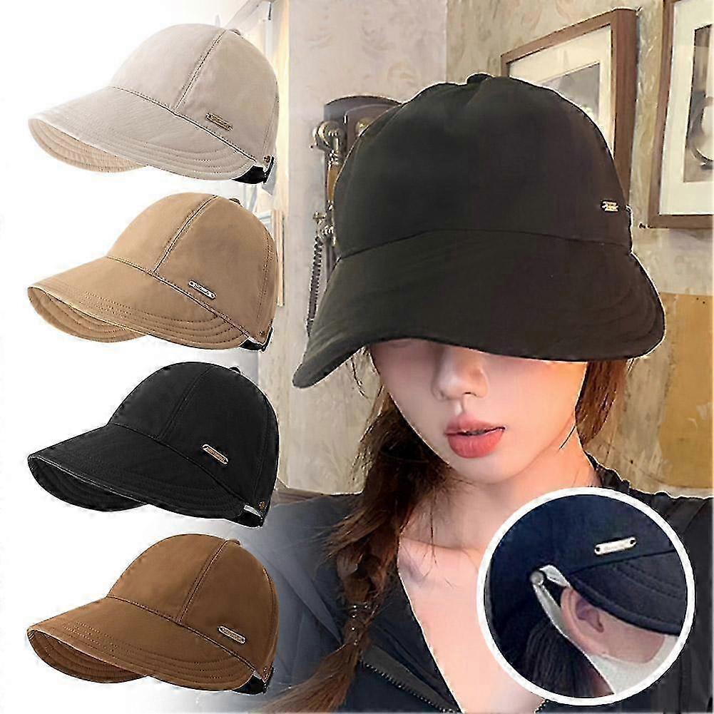 Foldable Wide Brim Sun Hat Drawstring Adjustable Caps Beach Hats Summer
