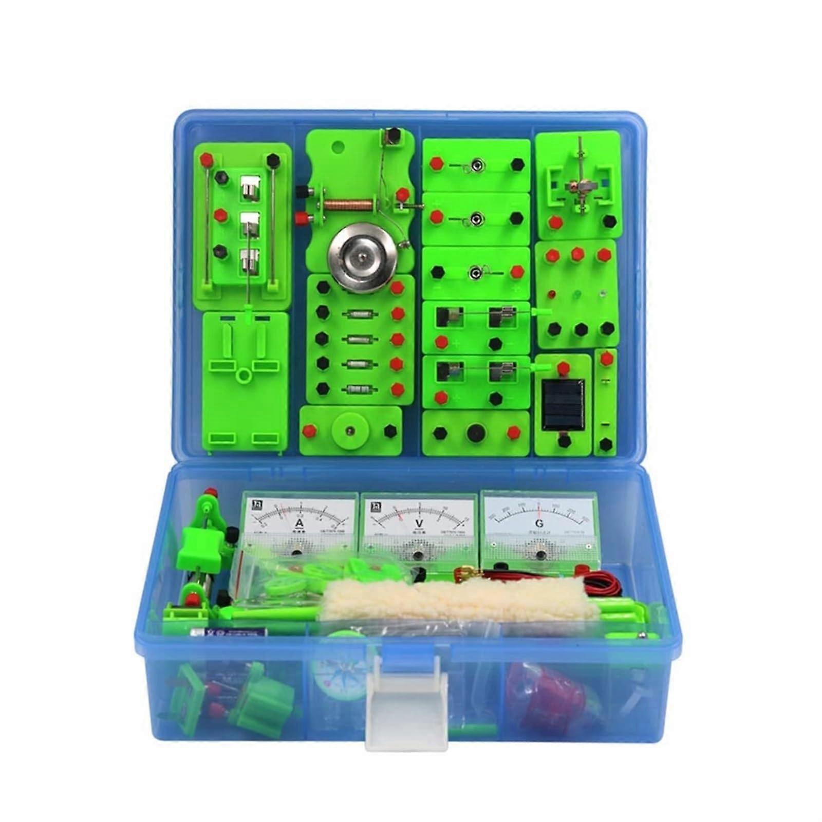Physics Experiment Kit with 32 Guided Experiments Electromagnetism Science Set for Students Classroom