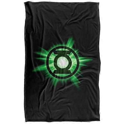 Green Lantern Glow Logo Soft Touch Blanket