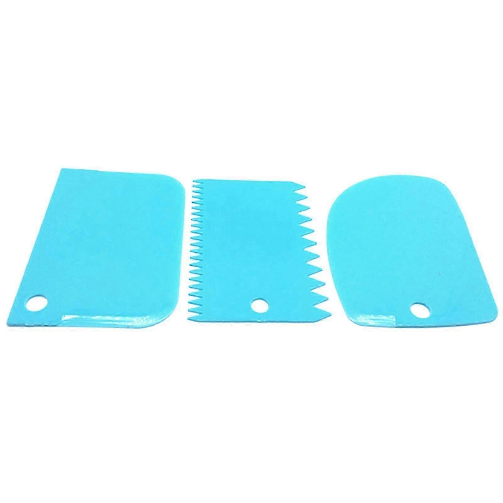 Cake Scraper Set Multifunctional Flexible Dough Scraper Cake Icing Smoother Tool For Baking