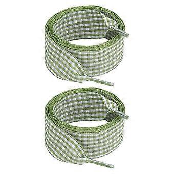 Checkered Shoelaces Colorful Polyester Shoe Laces Replacement Anti Slip Sneakers Laces For Athletic Shoe Casual Footw