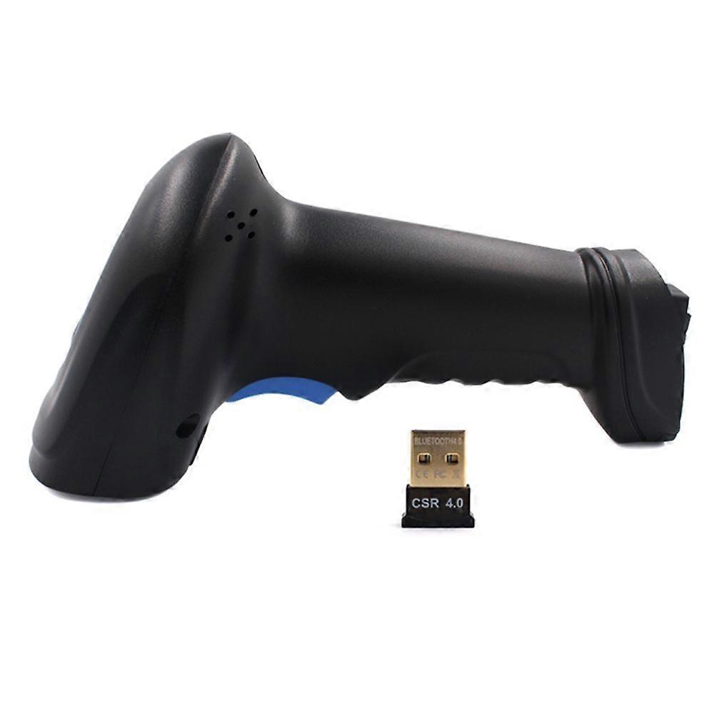 BT Handheld Wireless 1D/2D/QR Barcode Scanner Bar Code Reader with USB Receiver 2100 Code Storage Capacity for POS PC Android IOS