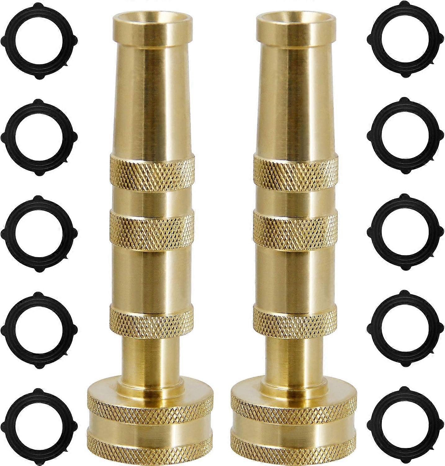 Solid Brass Hose Nozzle, 2 Packs