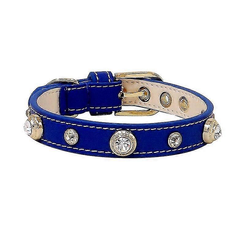 Leather Pet Collar Multicolor Patterns, Adjustable Sizes XXS-L