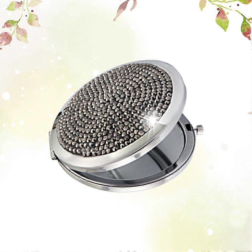 Rhinestone Folding Mirror Portable Makeup Mirror for Makeup Use