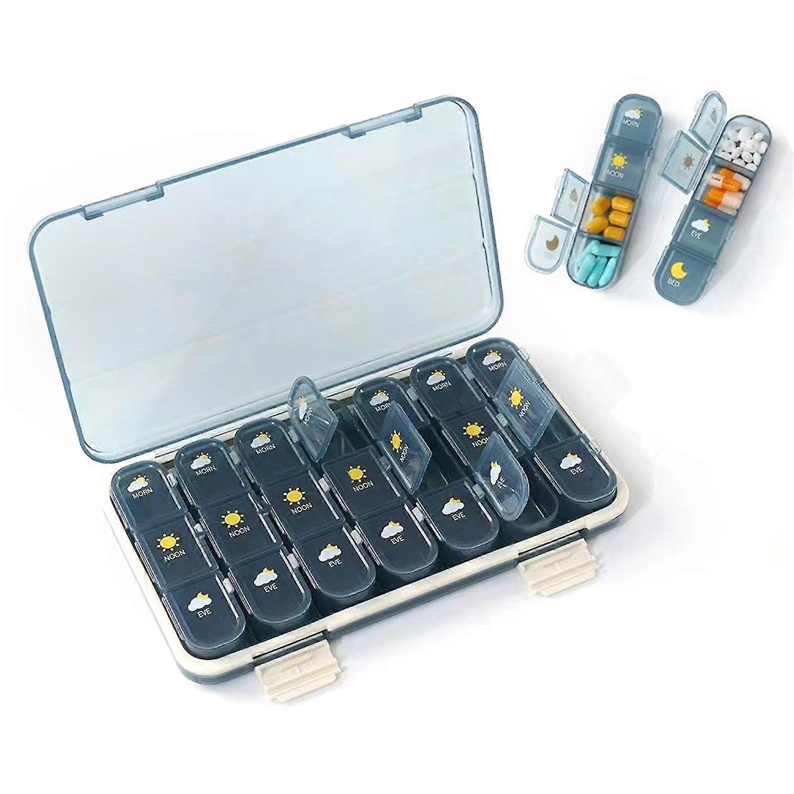 Multi-Compartment 7-Day Pill Case