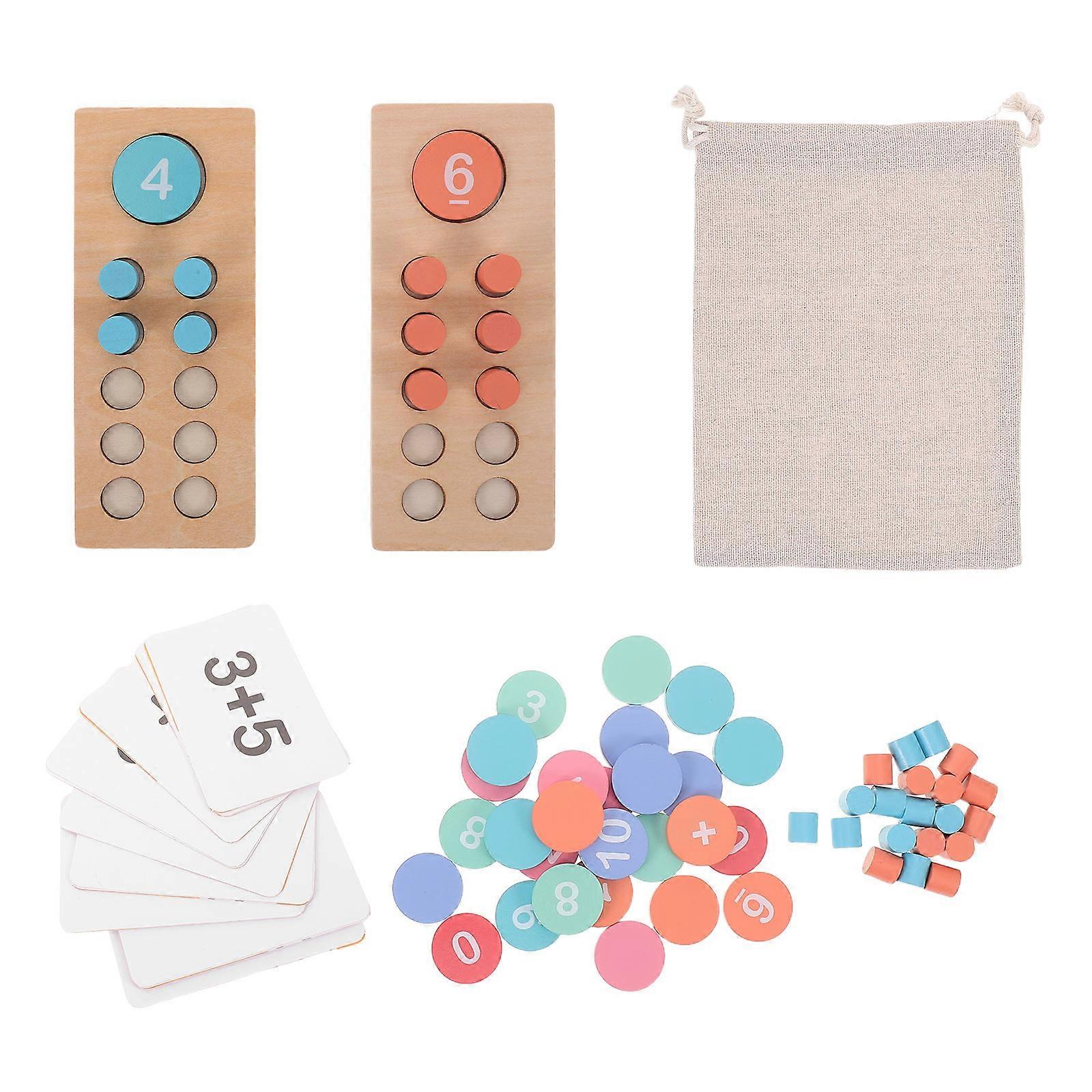 Children's Math Teaching Calculation Stand for Addition and Subtraction 1Set