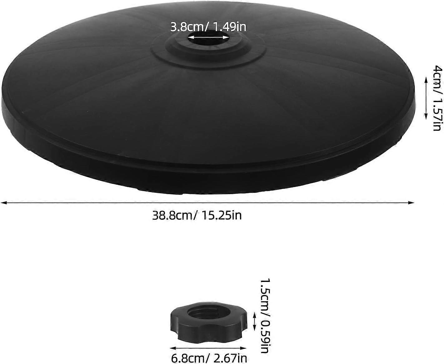 Pedestal Fan Base Replacement, 15.28in round Plastic Support
