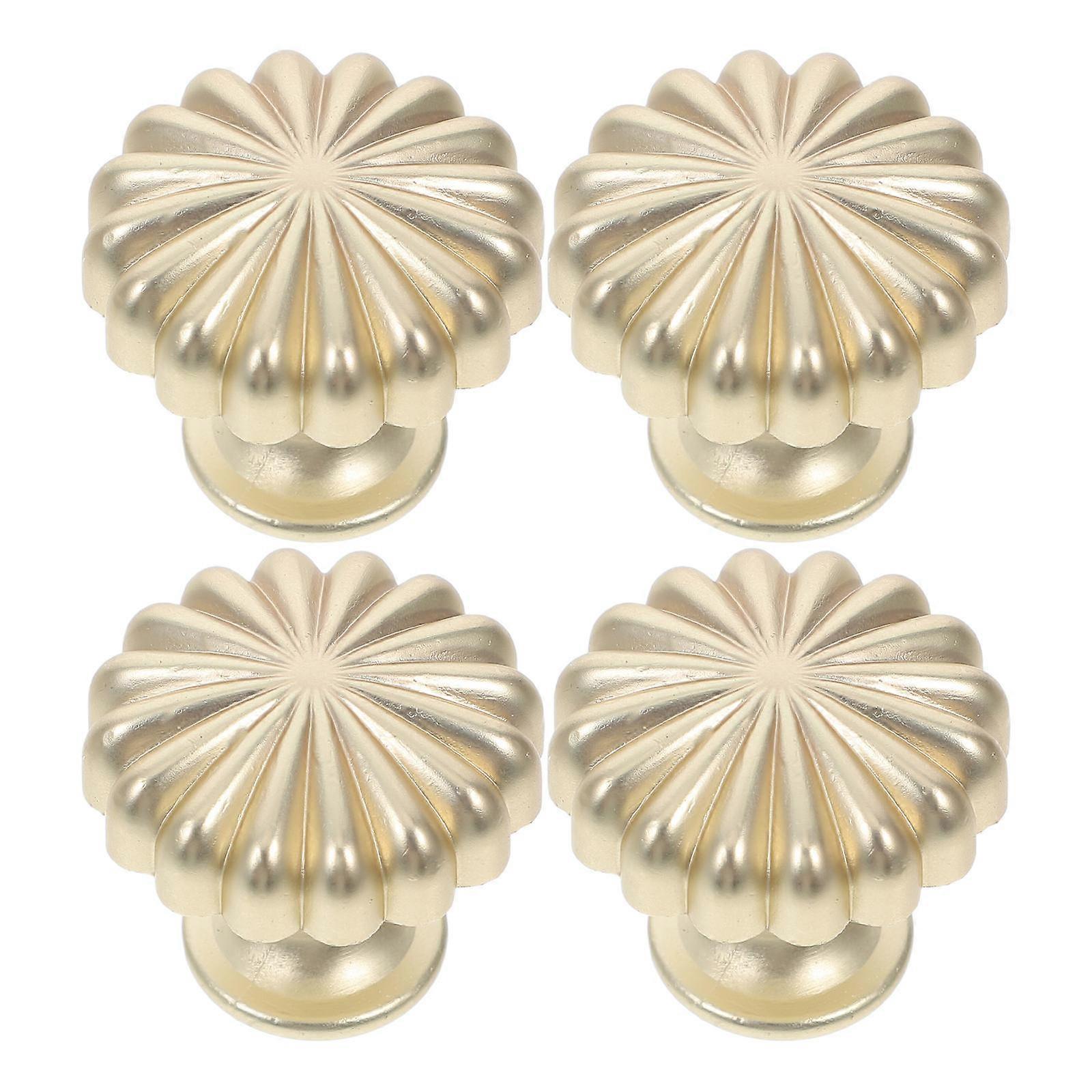 Golden Vintage Knobs for Cabinets with Single Hole 16Pcs Kitchen Drawer Pulls