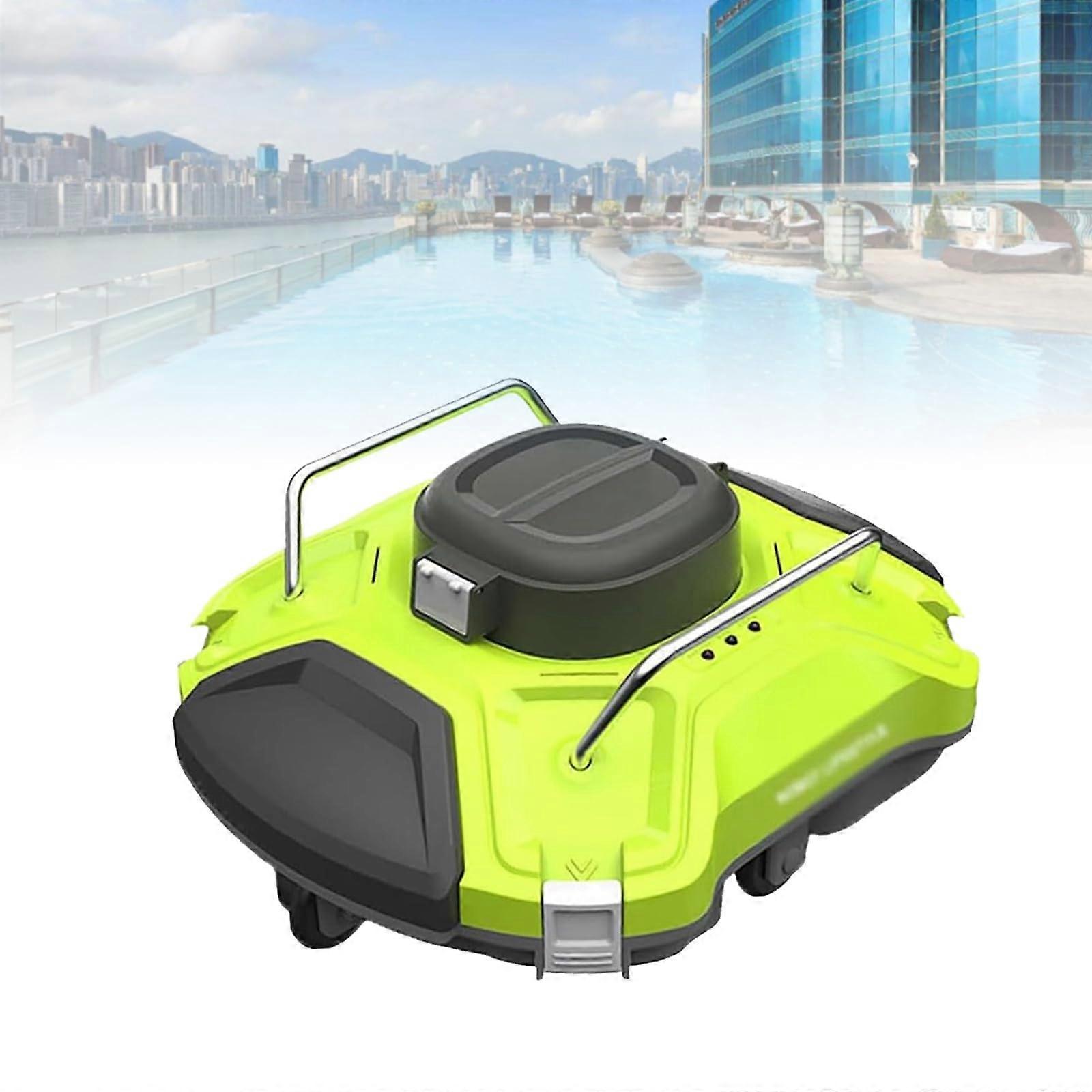 Robotic Pool Cleaner with Wireless Charging Dock, Smart Docking System, AntiTangle Cord, 550 Sq Ft Coverage