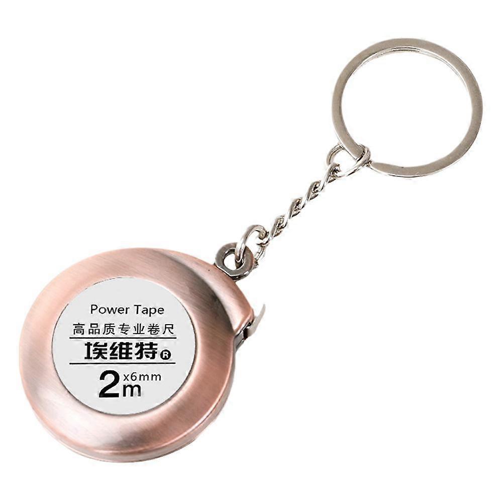 2M Retractable Steel Tape Keychain