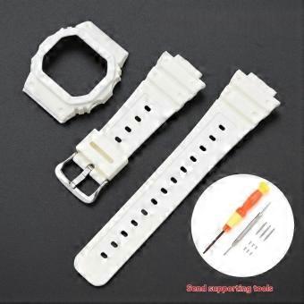 For G-shock Casio Small Square DW5600 DW-5600 GW-B5600 DW5610 GW-M5610 Resin Watch Strap + Case Frosted Watchband Shell Case