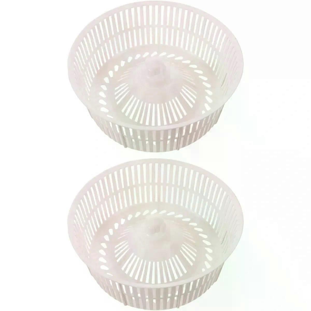 2Pcs Plastic Spinning Mop Wringer Basket Insert for Mop Bucket