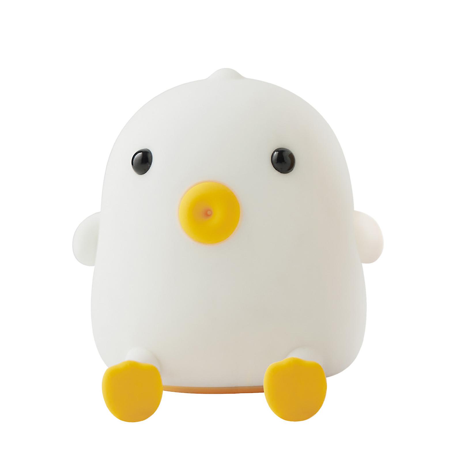 Multifunctional Milk Dragon Sleeping Small Night Light Silicone Flapping Light Children's Night Light Rechargeable Dimmable Light with Timer Function 