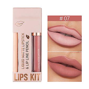 Tyylikäs mattahuulipuna Velvets Lip Liner värikäs kosteuttava kestävä huulisävy syntymäpäiväjuhliin