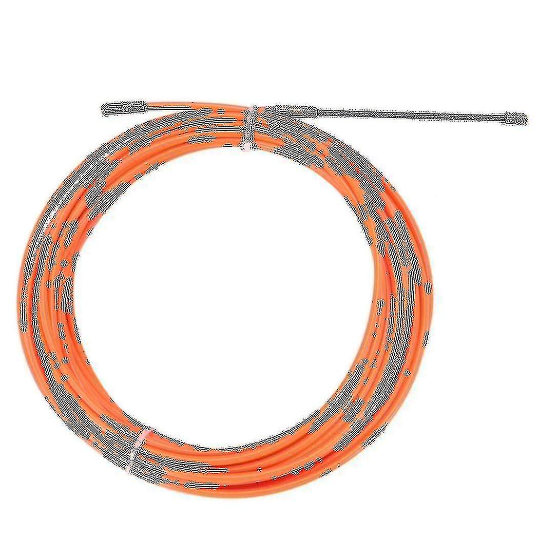 4mm 10 Meter Orange Guide Device Nylon Electric Cable Push Pullers Duct Snake Rodder Fish Tape Wire