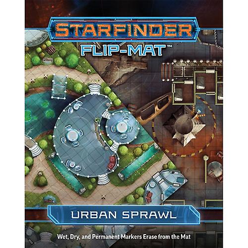 URBAN SPRAWL Starfinder Roleplaying Game Flip Mat Board Game Ages 14+ and Up