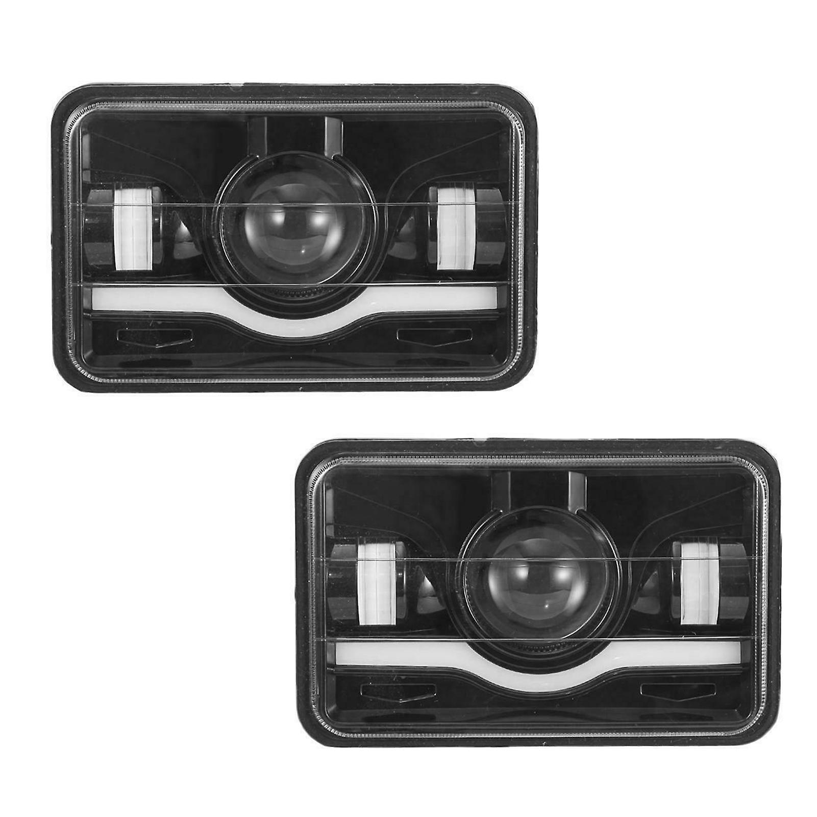 1/2pcs 5 inch Car Squared Headlights High Brightness Far Near Beam Spotlights for SUVs