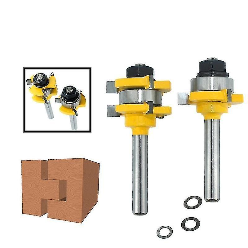 2pcs 8mm Shank Joint Assemble Router Bit