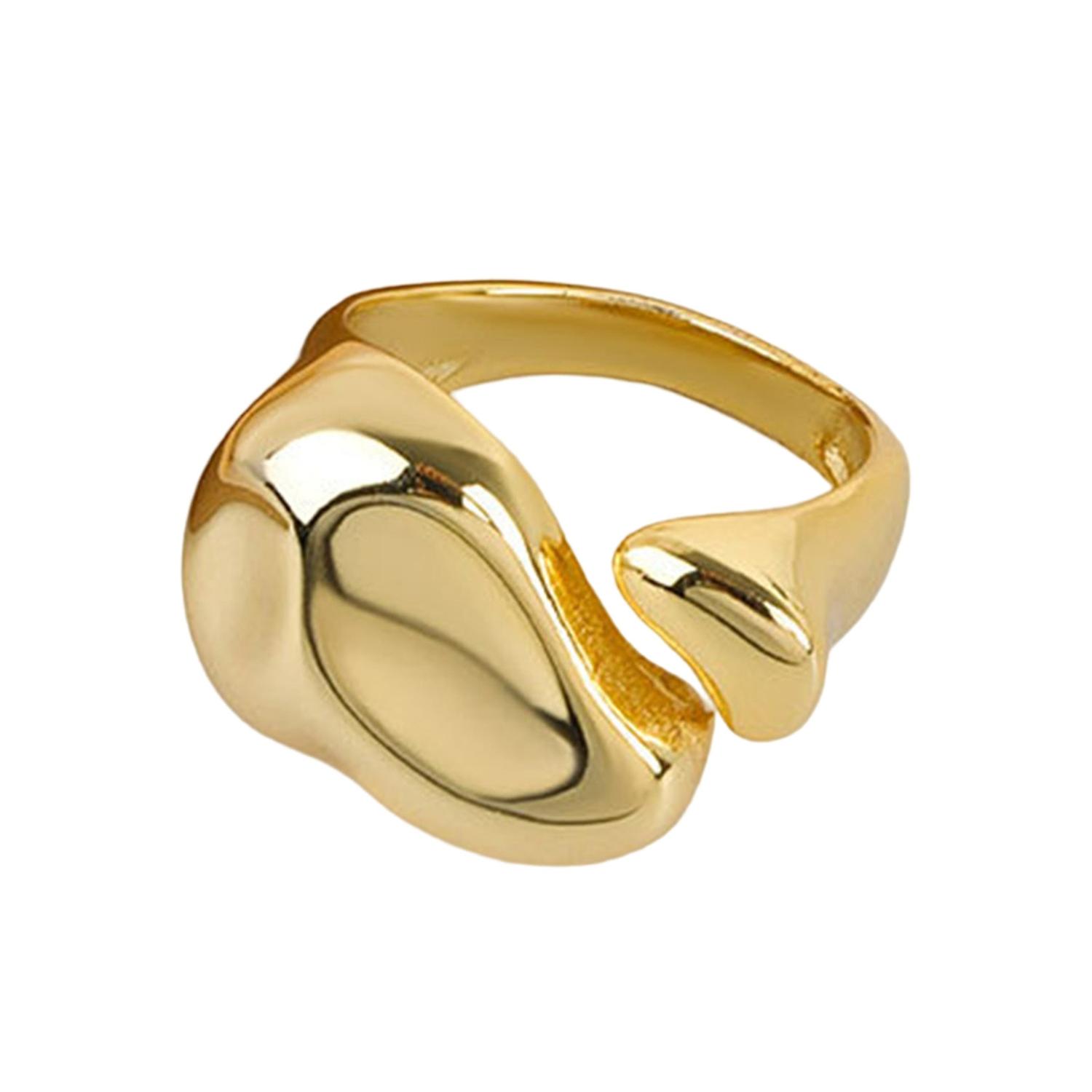 Knuckle Ring Adjustable Electroplating High Gloss Geometric Charming Decoration Hypoallergenic Irreg