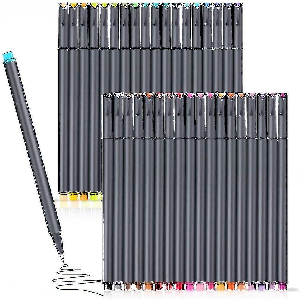 36 Jurnalul Planificator Stilouri Set, pixuri colorate Fine Tip Markeri Fine Point Desen Stilouri, poros