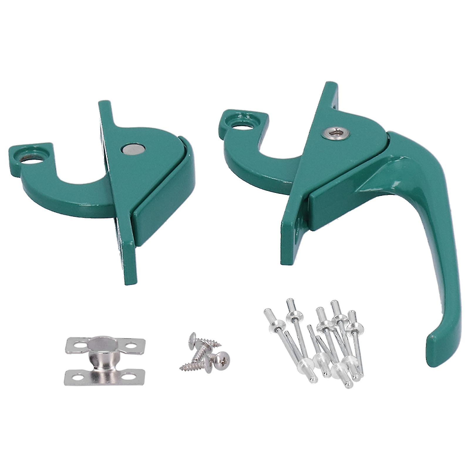 Window Handle Lock Flat Opening Window Locking Handle Set Hardware Accessory Green