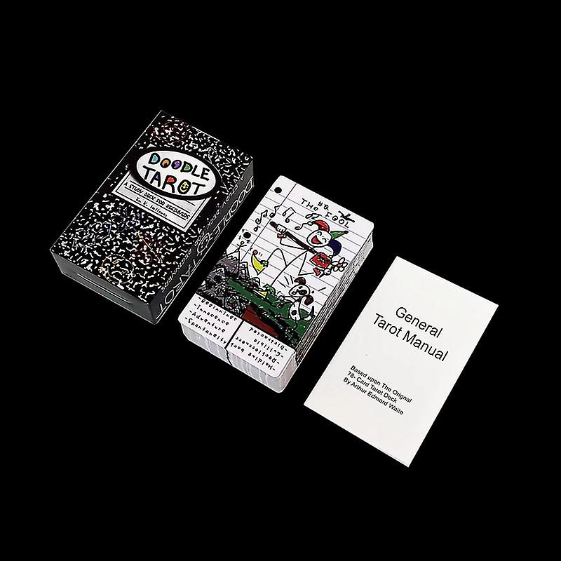 12cmx7cm Doodle Keyword Tarot Deck Designed With Novice And Beginners In Mind To Take The Intimidation Out Of Reading Cards.