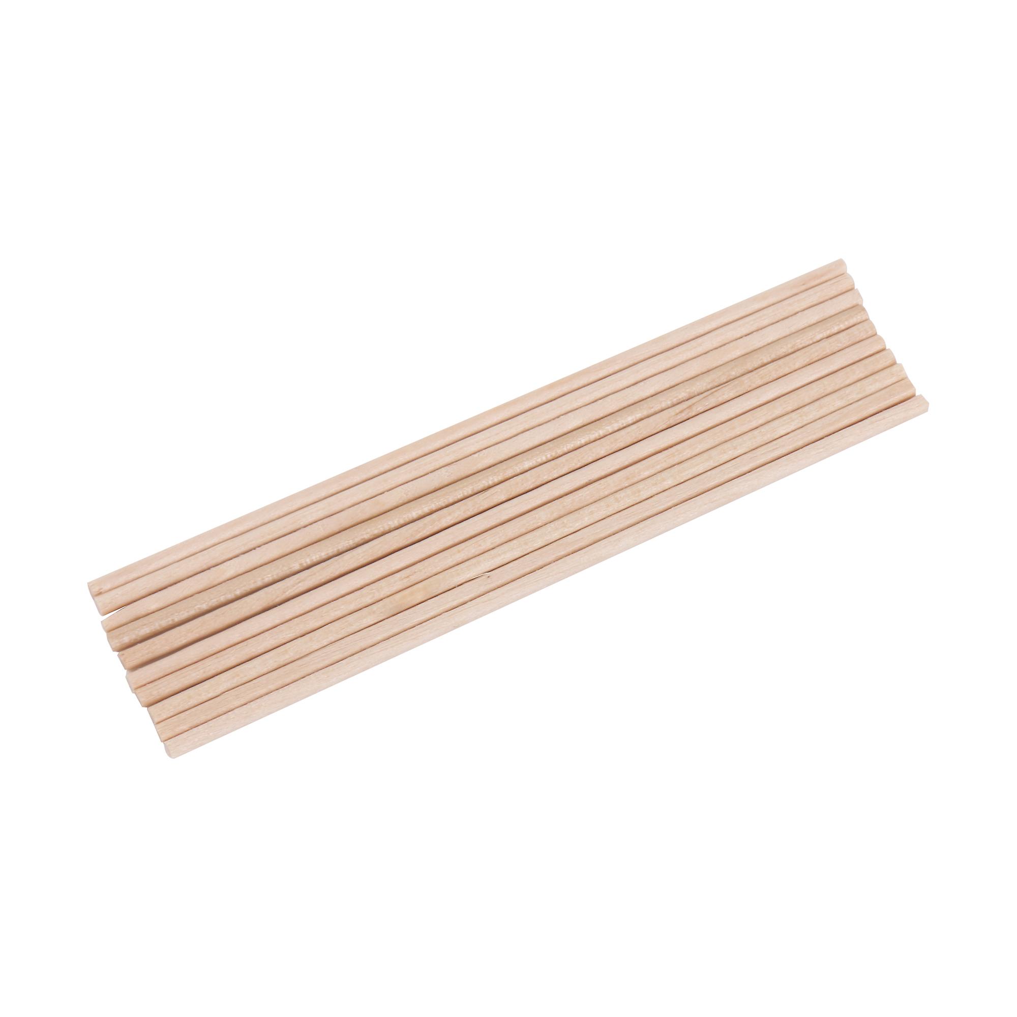 10 x Unfinished Wood Dowel Rods Abacus Beads Counting Sticks 1/12x3.86Inch