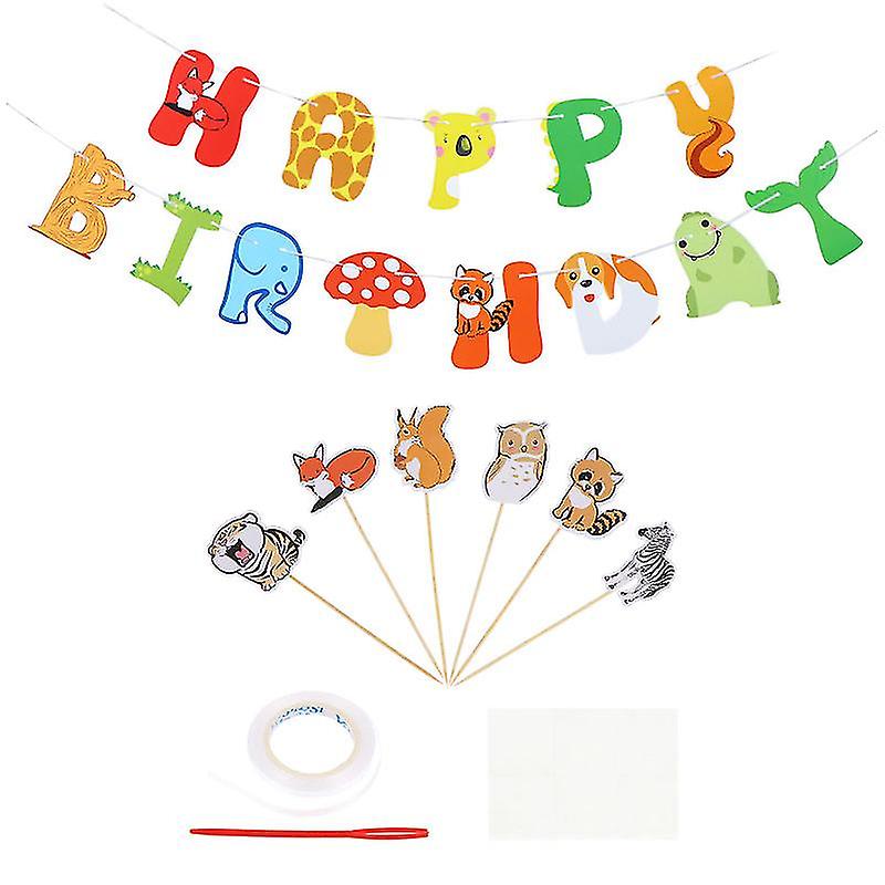 1set Cake Picks Birthday