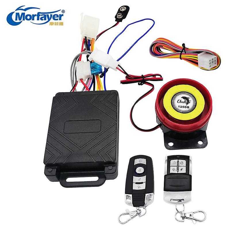 Hot Anti-Theft Lock Electric Remote System Motorcycle Alarm with 2 High Sensitivity Controllers~12487
