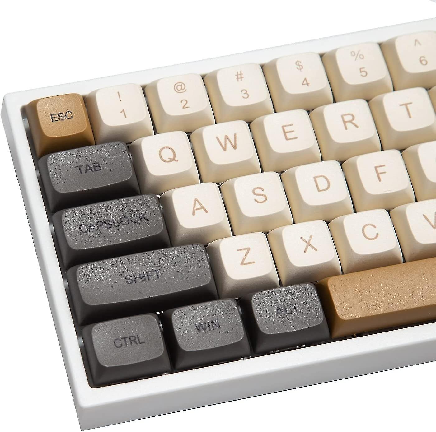 Xda Profile Keycap 125 Retro Pbt Keycap Cover Set Dye Sublimation Ansi US Layout Suitable for Cherry