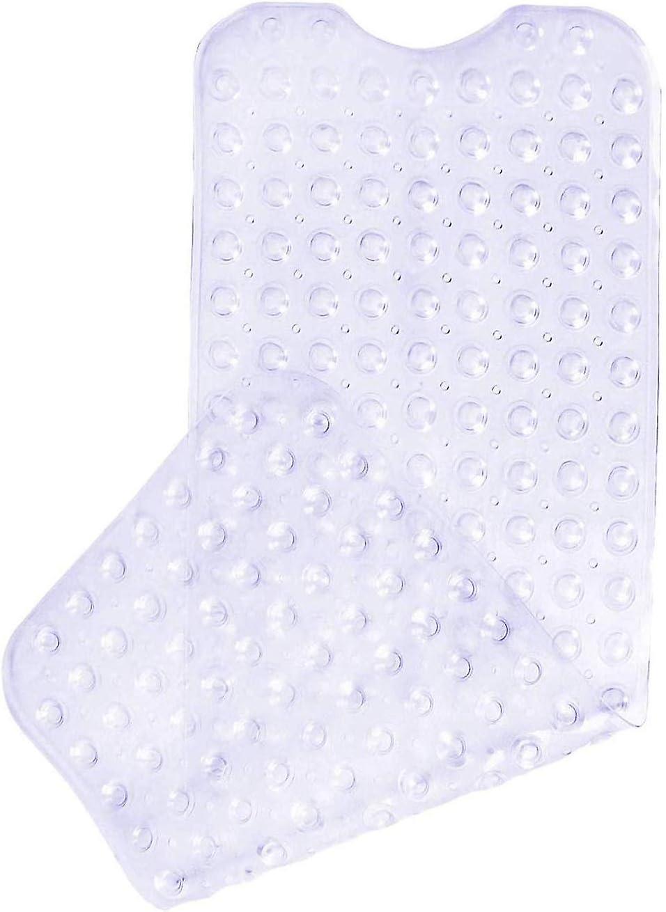 Non-slip bath mat with 200 suction cups 100 x 40 cm - Transparent