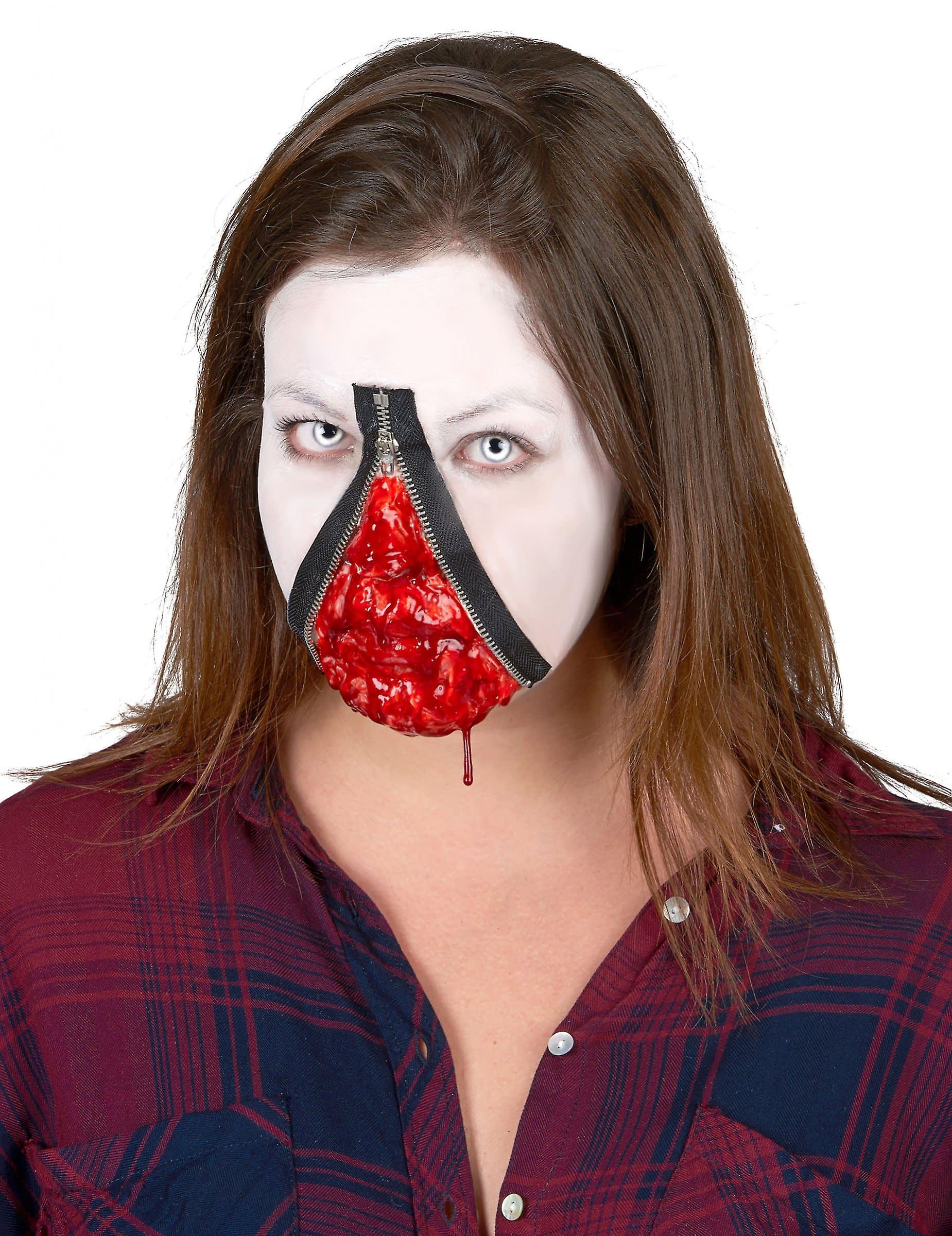 Halloween-Reißverschluss-Make-up-Set für Erwachsene