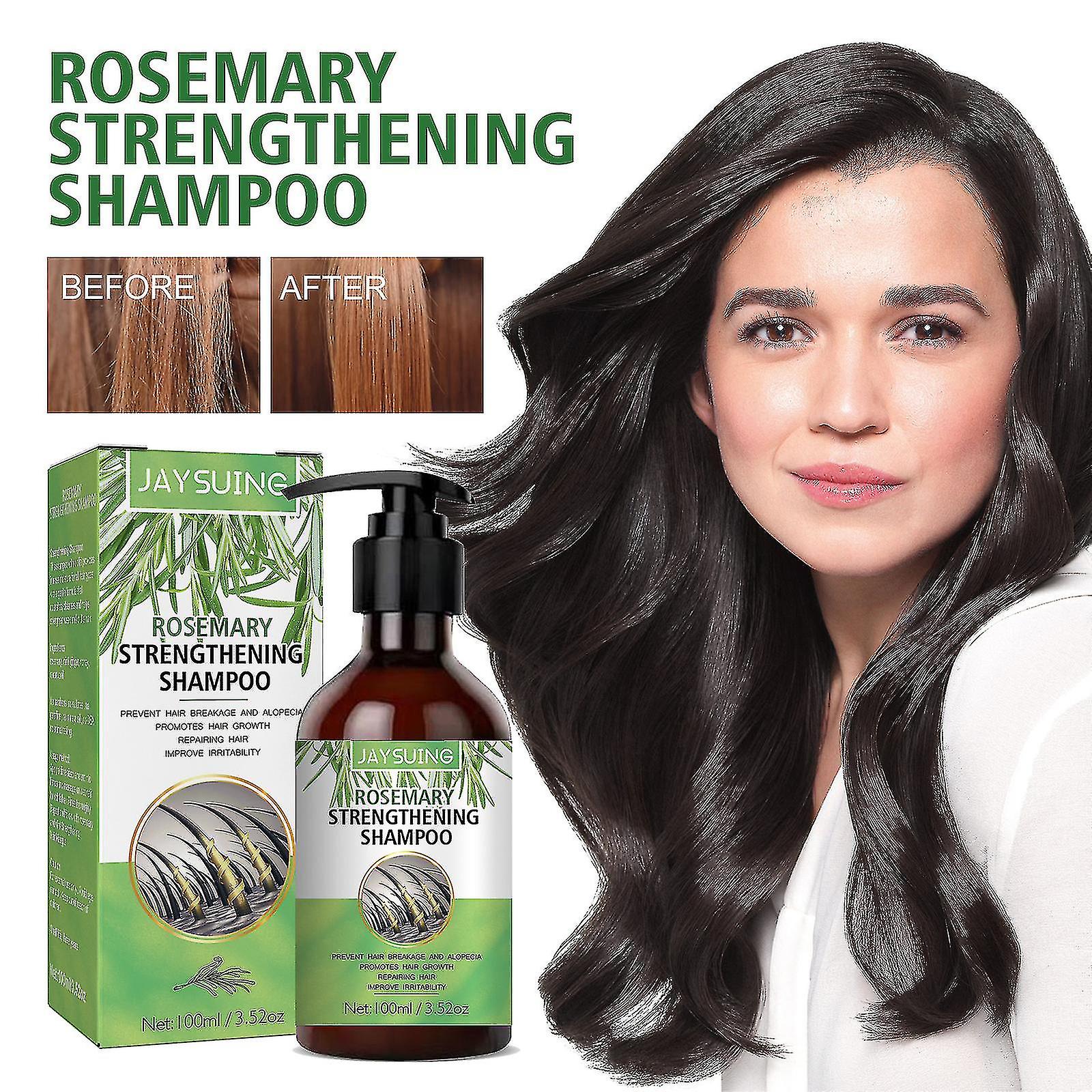 1pc Jaysuing Rosemary Shampoo Anti-fall Hair Oil Control Fluffy Soft Smooth Refreshing Smooth Dry Frizz