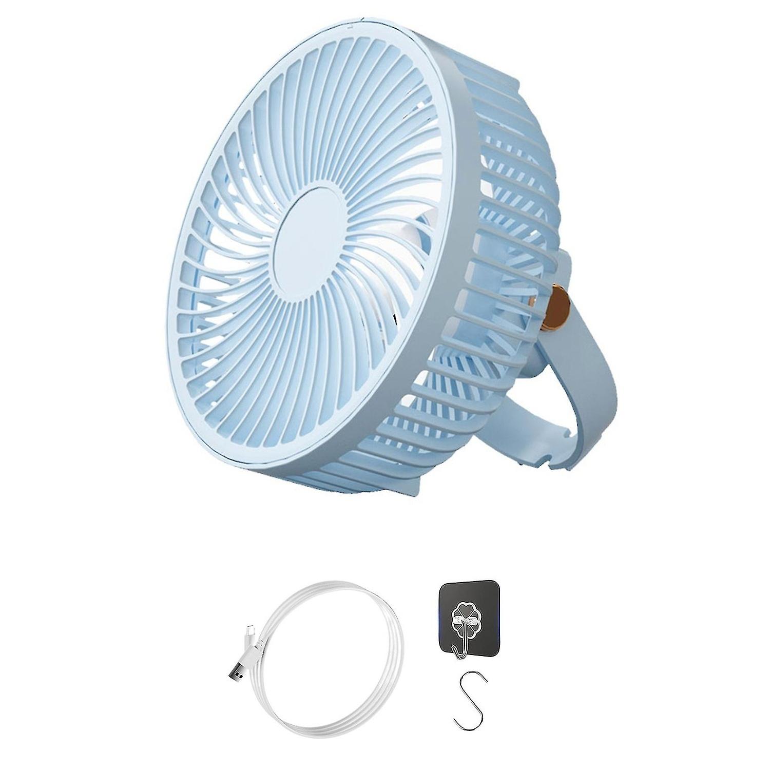 Camping Fan Hanging Tent Fan With Hanging Handle Hook Usb Powered Tent Fan