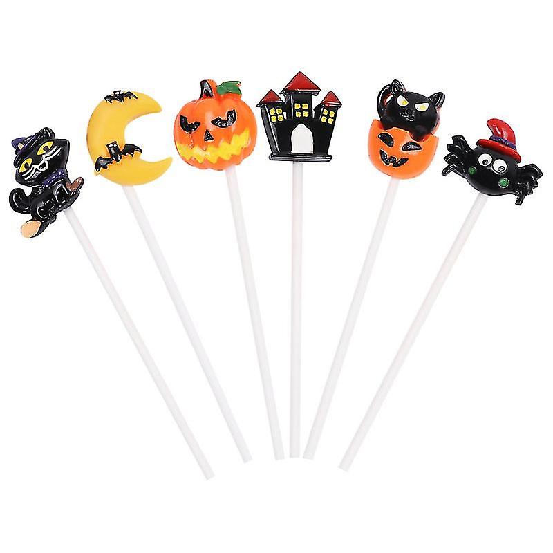 6pcs Halloween Cake Decorations For Halloween Decorations