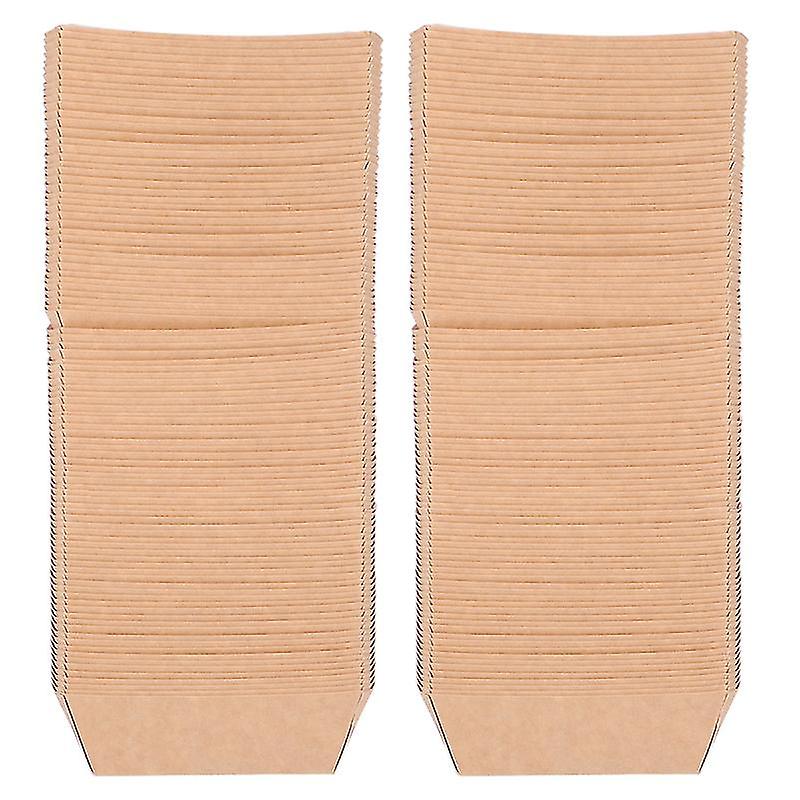 Kraft Paper Paper Tray For Food Serving