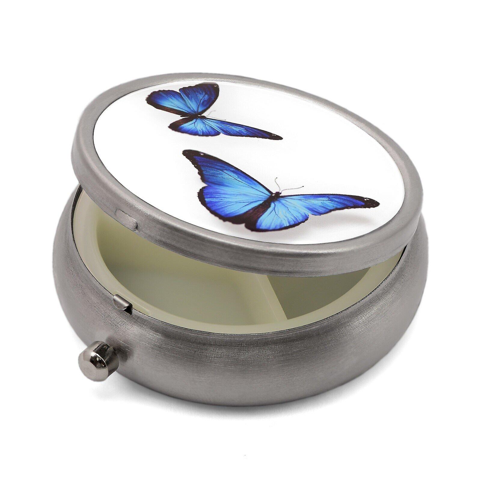 Pill Box with Butterfly Print - 50.30