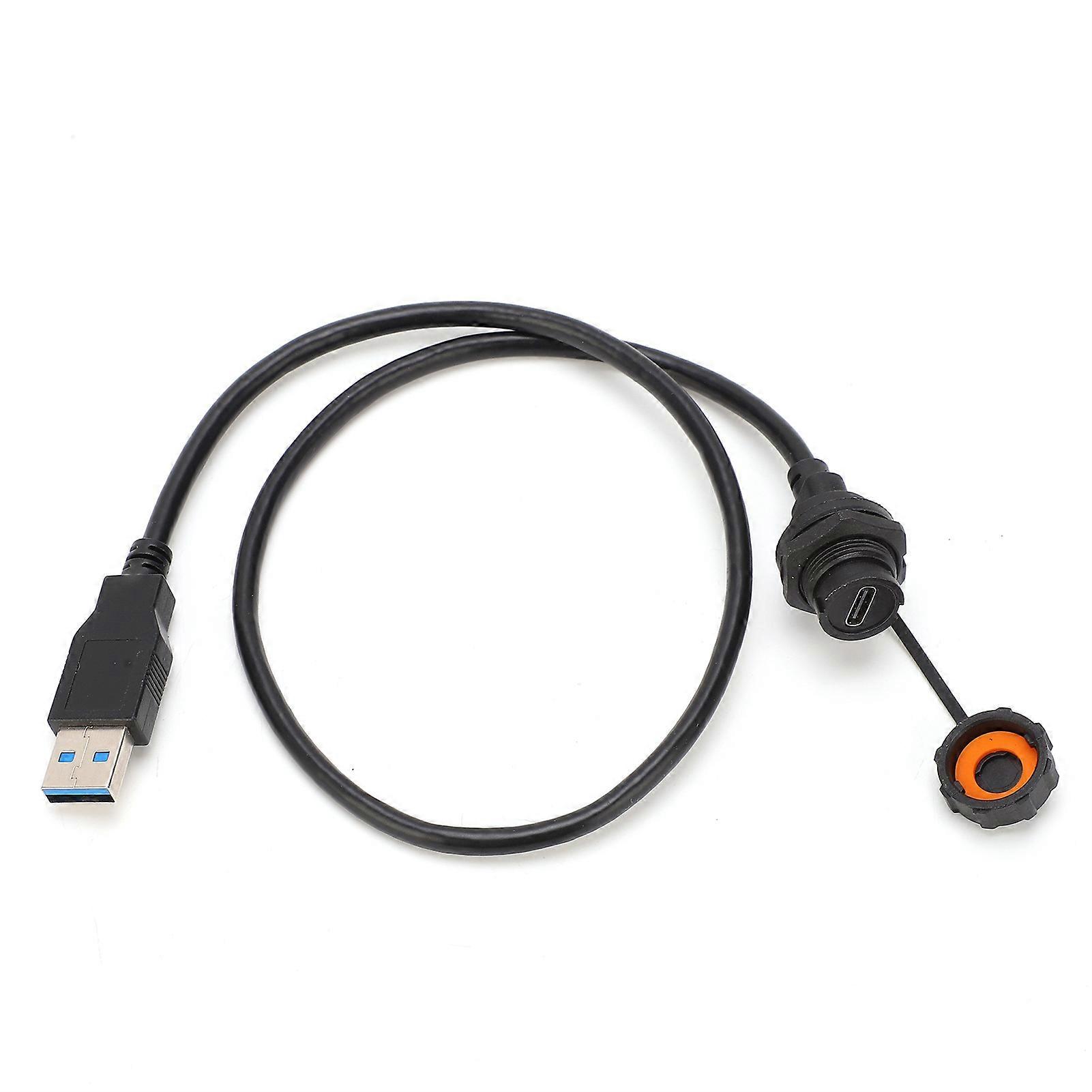 Wasserdichter USB-Anschluss IP68 TYPEC Buchse USB3.0 Stecker mit Kabelbuchse E10TPCBFF/U3AM (0,5 Meter)