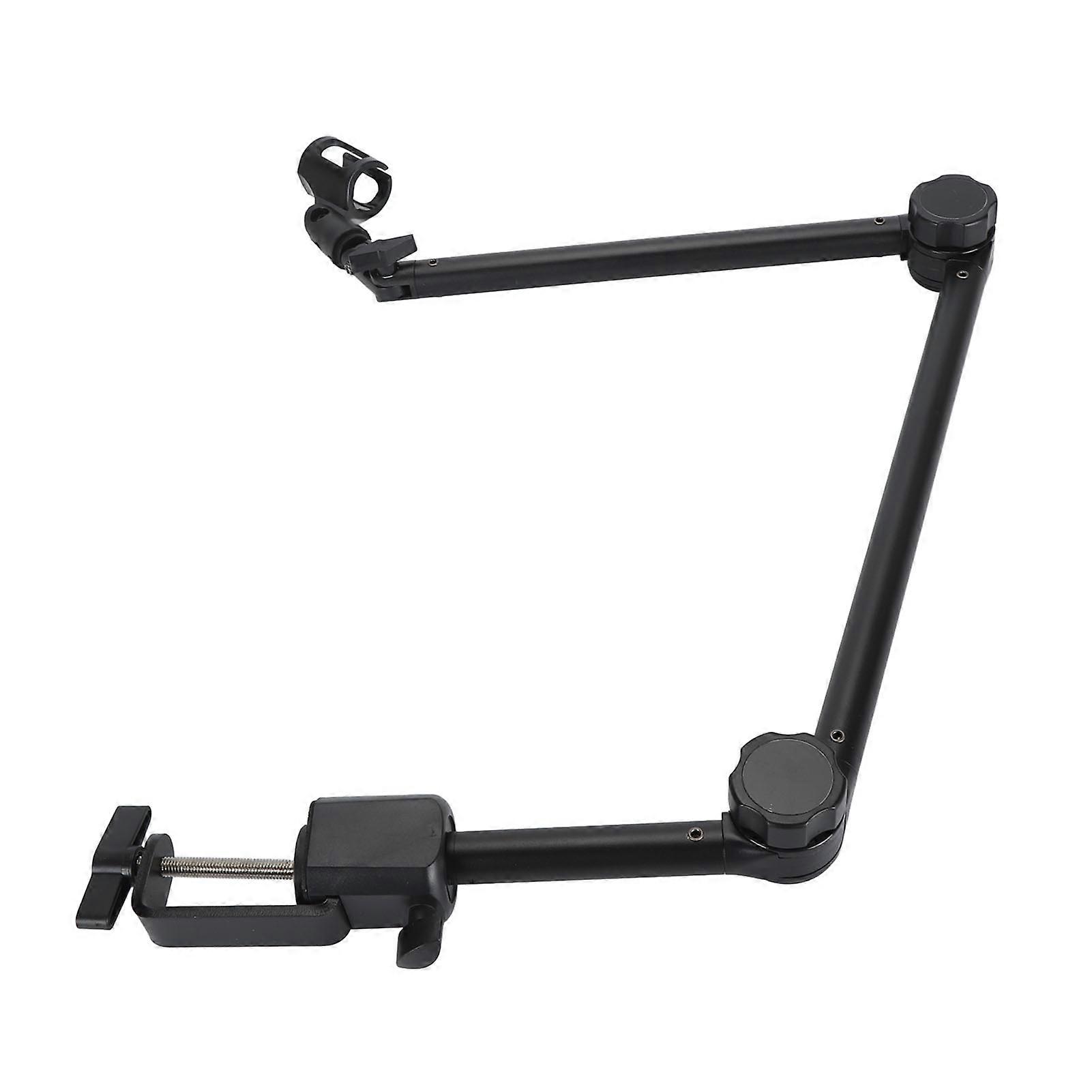 Mikrofonarmständer 180 Grad verstellbar Stabiler, langlebiger Kohlenstoffstahl-Desktop-Mikrofonarmständer für Broacdast Radio Studio
