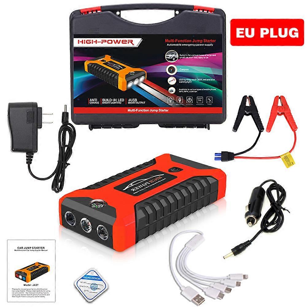 12V bil jump bil starter bærbar nødstartlader 600A utgang 4 USB for biler booster batteri startenhet