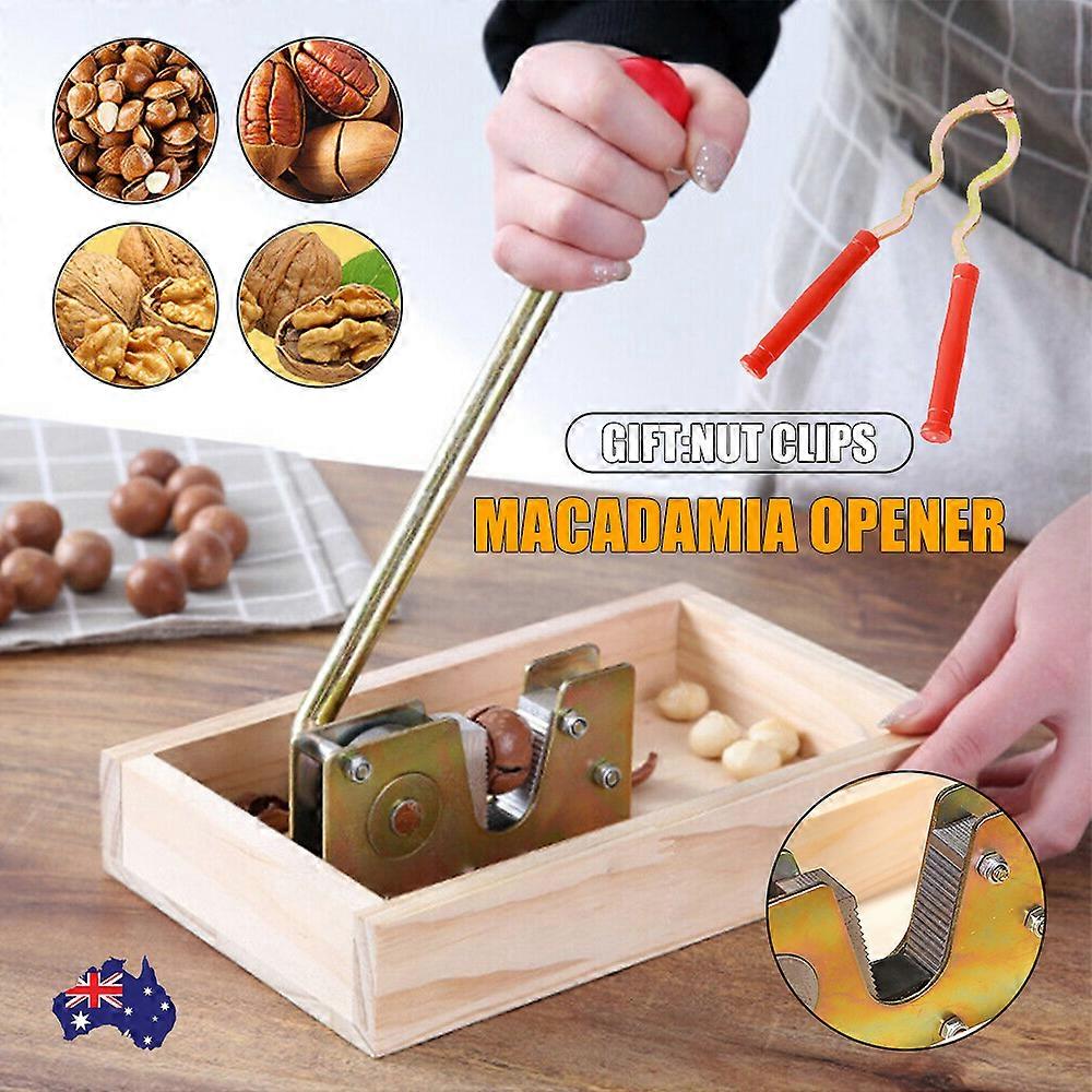 Macadamia Opener Peeling Machine Walnut Tool Nut Cracker Handle Multipurpose