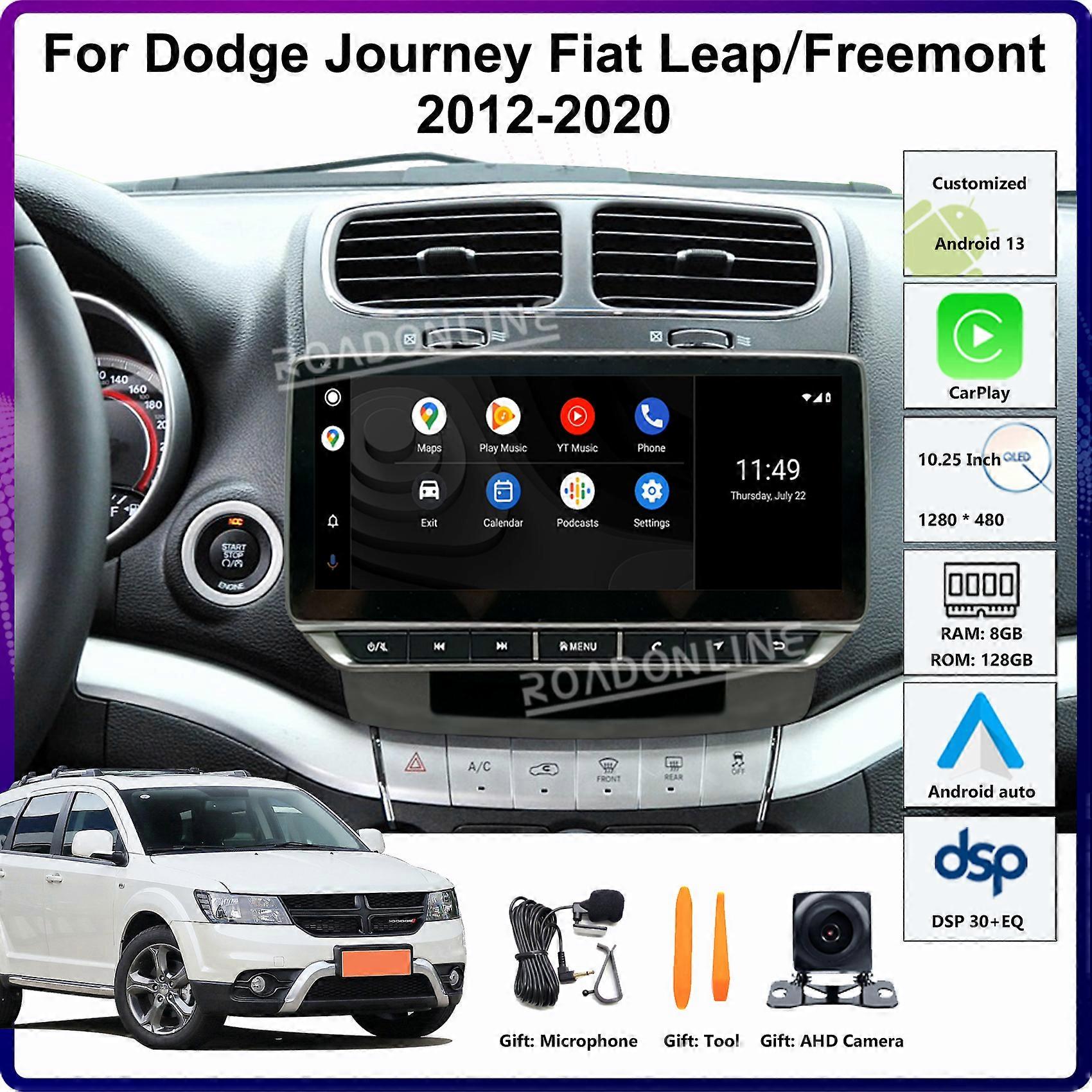 10.25 Inch Android12 For Dodge Journey Fiat Leap Fiat Freemont 2012~2020 GPS Navigation Car Multimedia Video Player Stereo Radio WQ0894